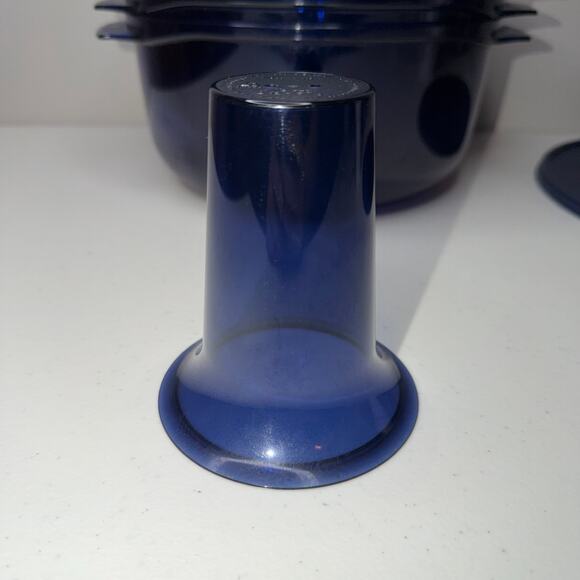 Tupperware TupperWave Stack Cooker Set Navy Blue - Picture 4 of 7